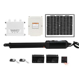 NNEDSZ Automatic Full Solar Power Swing Gate Opener Kit 600KG