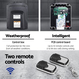 NNEDSZ Swing Gate Opener Double Automatic Electric Kit Remote Control 1000KG