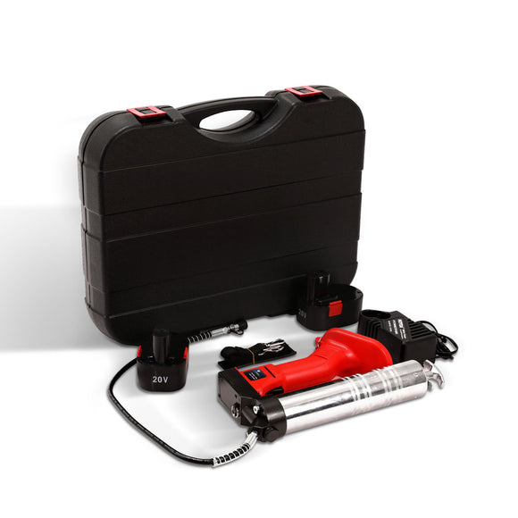 NNEDSZ 20V Rechargeable Cordless Grease Gun - Red