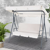 NNEDSZ Outdoor Swing Chair Hammock 3 Seater Garden Canopy Bench Seat Backyard