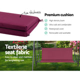 NNEDSZ Outdoor Swing Chair Hammock 3 Seater Garden Canopy Bench Seat Backyard