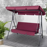 NNEDSZ Outdoor Swing Chair Hammock 3 Seater Garden Canopy Bench Seat Backyard