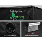 NNEDSZ Hydroponics Grow Tent Kits Hydroponic Grow System 2.4m x 1.2m x 2m 600D Oxford