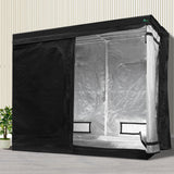 NNEDSZ Hydroponics Grow Tent Kits Hydroponic Grow System 2.4m x 1.2m x 2m 600D Oxford