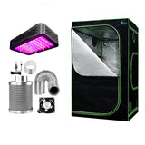 NNEDSZ   Tent 1000W LED  Light 120X120X200cm Mylar 4" Ventilation