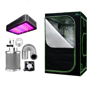 NNEDSZ   Tent 1000W LED  Light 120X120X200cm Mylar 6" Ventilation