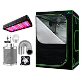NNEDSZ   Tent 1200W LED  Light 150X150X200cm Mylar 6" Ventilation