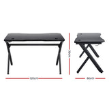 NNEDSZ Gaming Desk Home Office Carbon Fiber Computer Table Racer Desks Black