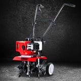 NNEDSZ 65CC Garden Cultivator Tiller Petrol Rotary Hoe 16 Tines Rototiller