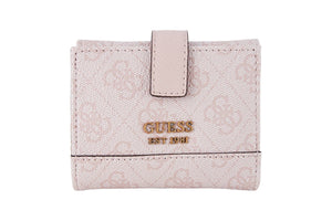 NNEKG Guess Cordelia Logo Petite Trifold Wallet (Blush Logo)