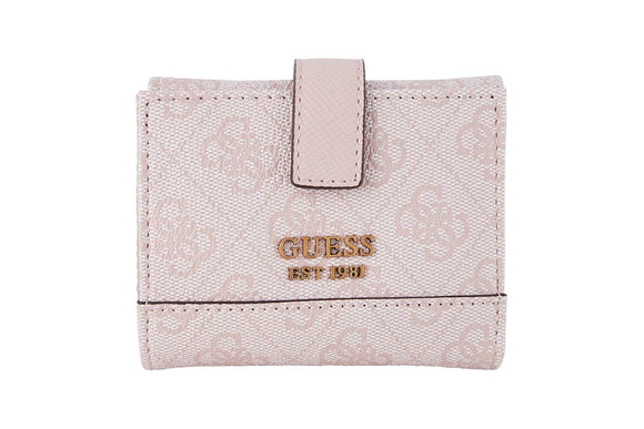 NNEKG Guess Cordelia Logo Petite Trifold Wallet (Blush Logo)