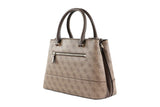 NNEKG Guess Cordelia Logo Luxury Satchel (Latte Brown)