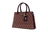 NNEKG Guess Cordelia Logo Luxury Satchel (Plum Logo)