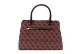 NNEKG Guess Cordelia Logo Luxury Satchel (Plum Logo)
