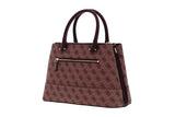 NNEKG Guess Cordelia Logo Luxury Satchel (Plum Logo)