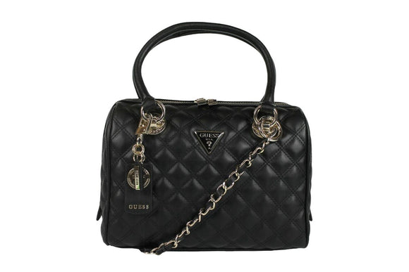 NNEKG Guess Cessily Box Satchel (Black)