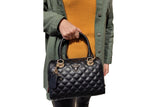 NNEKG Guess Cessily Box Satchel (Black)