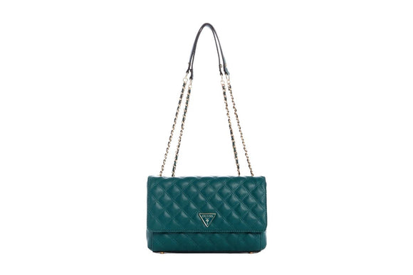 NNEKG Guess Cessily Convertible Crossbody Flap Handbag (Joshua Tree)