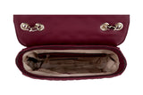 NNEKG Guess Cessily Convertible Crossbody Flap Handbag (Plum)