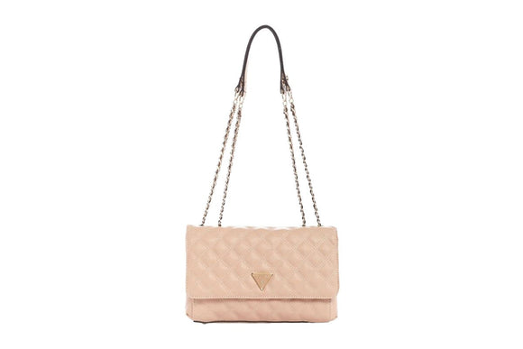 NNEKG Guess Cessily Convertible Crossbody Flap Handbag (Rosewood)