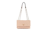 NNEKG Guess Cessily Convertible Crossbody Flap Handbag (Rosewood)
