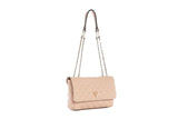 NNEKG Guess Cessily Convertible Crossbody Flap Handbag (Rosewood)