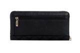 NNEKG Guess Cessily Slg Large Zip Around Wallet (Black)