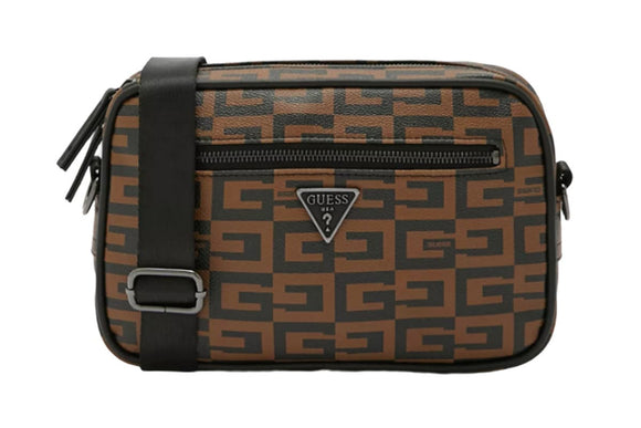 NNEKG Guess Ave Crossbody Bag (Brown Black)