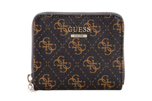 NNEKG Guess Noelle Slg Small Zip Around Wallet (Brown Logo)