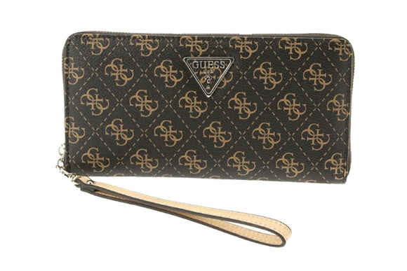 NNEKG Guess Noelle Slg Cheque Organiser Wallet (Brown Logo)
