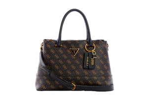 NNEKG Guess Cordelia Logo Luxury Satchel (Brown Logo)