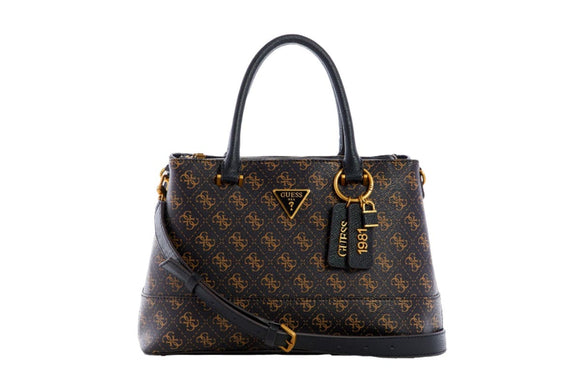 NNEKG Guess Cordelia Logo Luxury Satchel (Brown Logo)