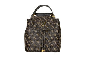NNEKG Guess Cordelia Logo Flap Backpack (Brown Logo)