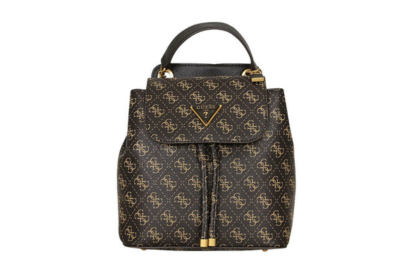 NNEKG Guess Cordelia Logo Flap Backpack (Brown Logo)