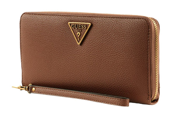 NNEKG Guess Destiny Slg Cheque Organizer Wallet (Cognac)