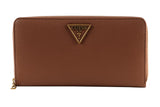 NNEKG Guess Destiny Slg Cheque Organizer Wallet (Cognac)