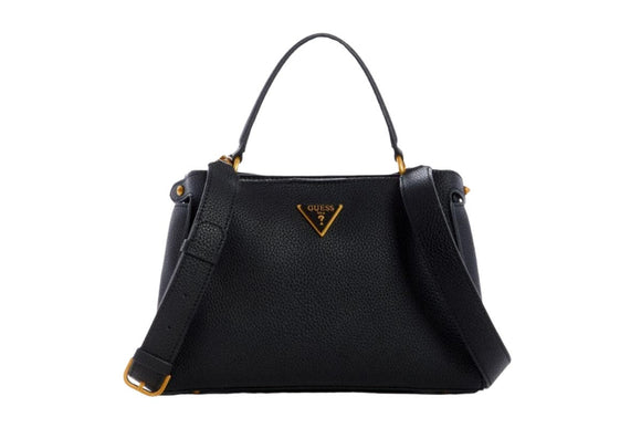 NNEKG Guess Downtown Chic Turnlock Satchel (Black)