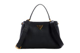 NNEKG Guess Downtown Chic Turnlock Satchel (Black)