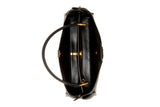 NNEKG Guess Downtown Chic Turnlock Satchel (Black)
