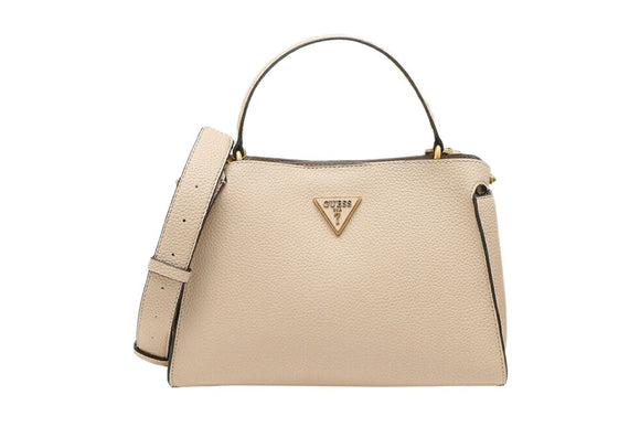 NNEKG Guess Downtown Chic Turnlock Satchel (Mushroom)