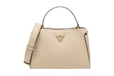 NNEKG Guess Downtown Chic Turnlock Satchel (Mushroom)