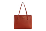 NNEKG Guess Downtown Chic Turnlock Tote Bag (Whiskey)
