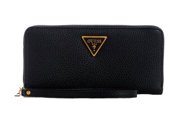 NNEKG Guess Downtown Chic Slg Large Zip Around Wallet (Black)