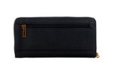 NNEKG Guess Downtown Chic Slg Large Zip Around Wallet (Black)