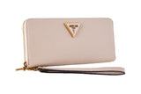 NNEKG Guess Downtown Chic Slg Large Zip Around Wallet (Mushroom)