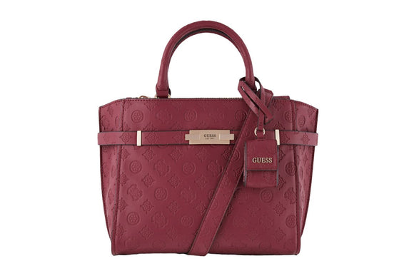 NNEKG Guess BEA Society Satchel (Plum)