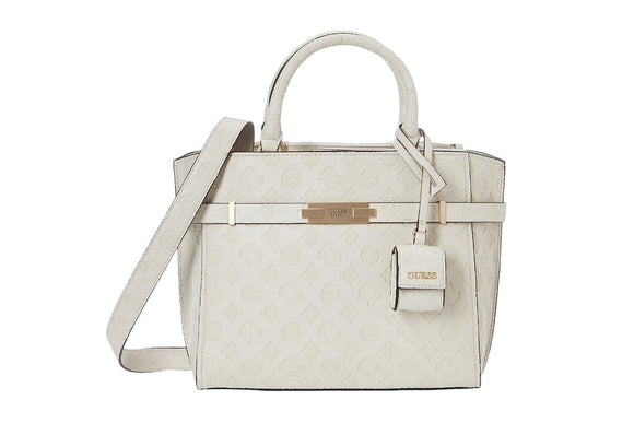 NNEKG Guess BEA Society Satchel (Stone)