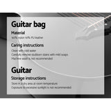 NNEDSZ 38 Inch Wooden Acoustic Guitar with Accessories set Black