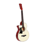 NNEDSZ 38 Inch Wooden Acoustic Guitar Left handed - Natural Wood