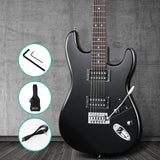 NNEDSZ Electric Guitar Music String Instrument Rock Black Carry Bag Steel String